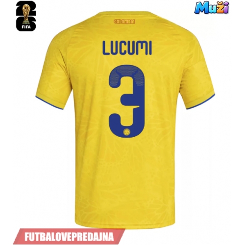 Lacne Muži Futbalové dres Kolumbia Jhon Lucumi #3 MS 2026 Krátky Rukáv - Domáci